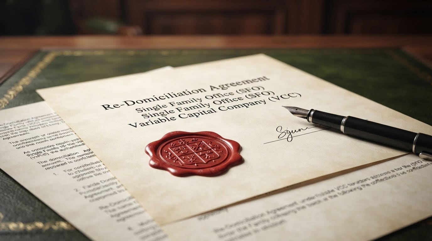 Re-domiciliation agreement
