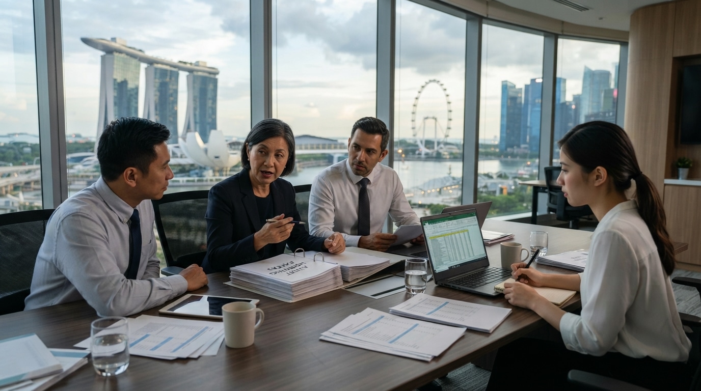 Accounting staff looking at Financial Statement Audits